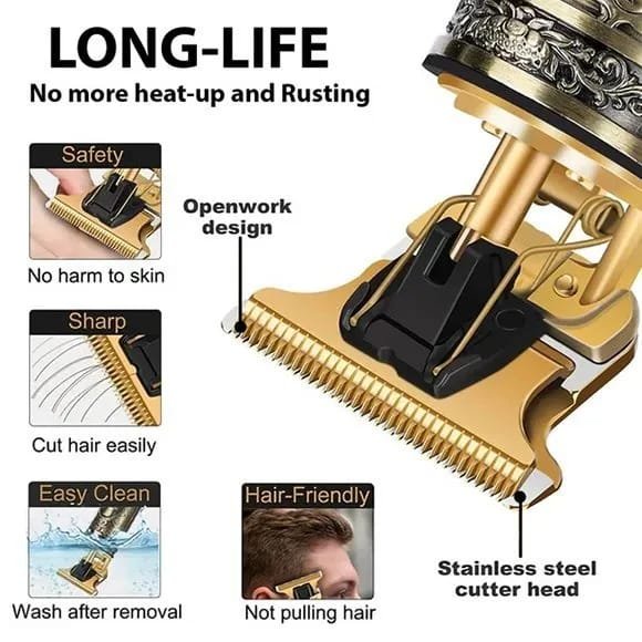 T9 Trimmer Electric Cordless Hair Cutting Machine Professional Hair Barber Trimmer for Men Clipper Shaver Beard
